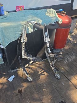 Metal spring loaded jumping stilts