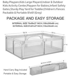 Baby Play Pen 81 X 61