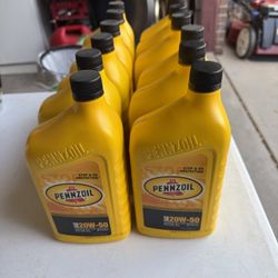 12 Quarts Of 20W 50 Oil
