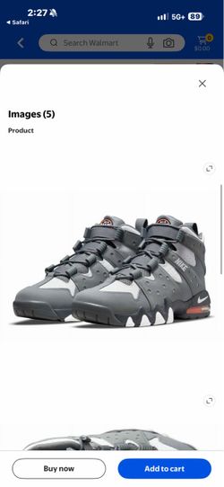 Grey and white Barkleys size 12