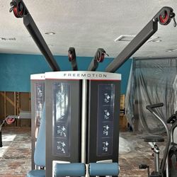 FreeMotion Genesis Seated Or Standing Lat Pulldown & High Row Combo Exercise System- Commercial Gym Equipment- Nautilus, Cybex, Life Fitness, Strive
