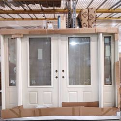 105.875 x 81.750 Double Inswing Door with Sidelights,