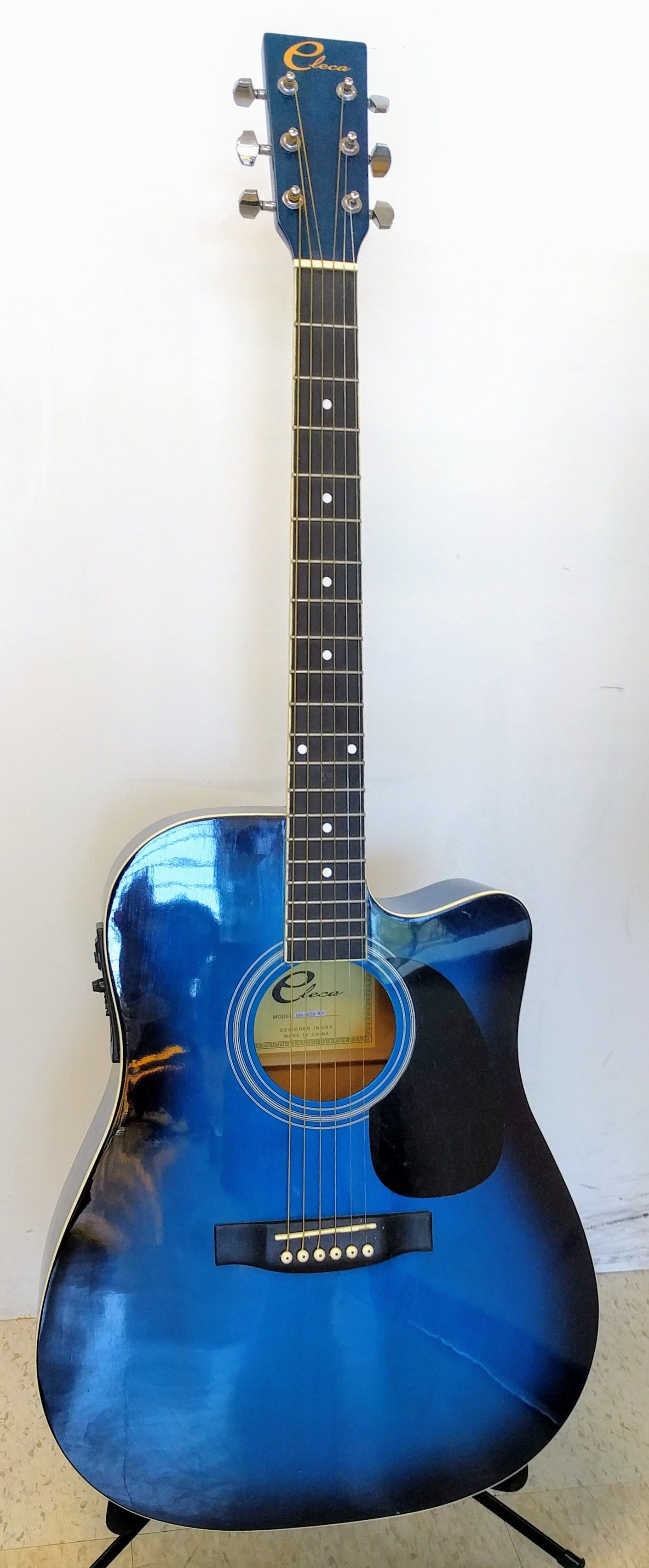 Eleca DAG-5CEQ-BLS Acoustic Electric Guitar