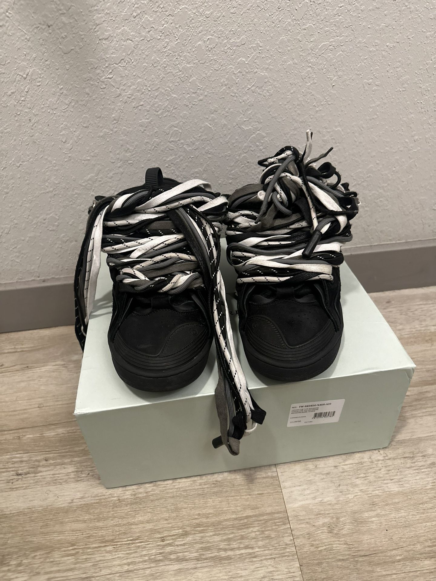Lanvin Suede Curb Sneaker