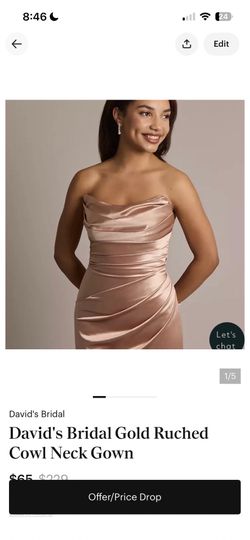 David’s bridal long dress