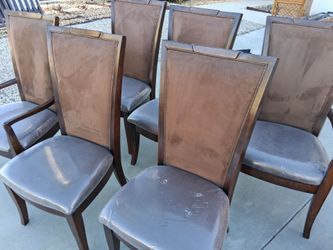 Set of 6 Ashley Upholstered Dining Chairs