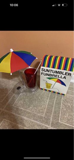 Suntumbler Funbrella Drink Umbrella Set. Brand new