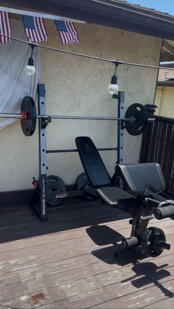 Gym and fitness equipment.