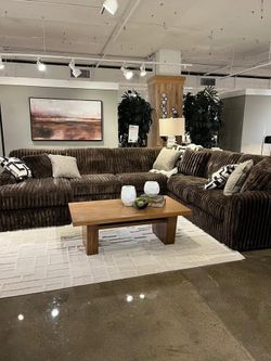 Luxuriously soft  Jumbo Corduroy Sectional available in Multiple configurations starts @ $1875.00
