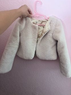 Girls Dress Fur Coat Size 6