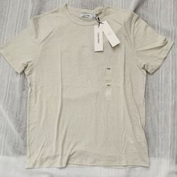 NWT Calvin Klein CK Men’s Size M Linen Blend light Weight Breathable T Shirt