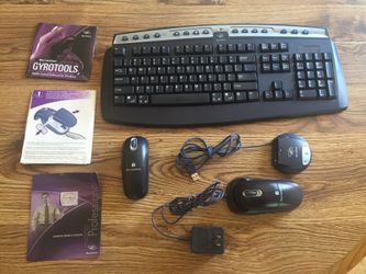 Gyration RF Wireless Keyboard and Mouse - 30 Feet