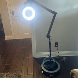 Magnifier With Light on wheels