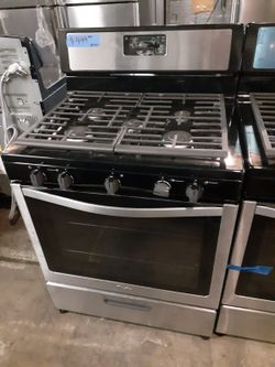 New Whirlpool gas stove stainless steel with 6 months warranty