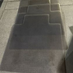 Set of 5 Clear Chair Mats / Floor Protectors
