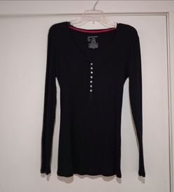 Women long sleeve black top