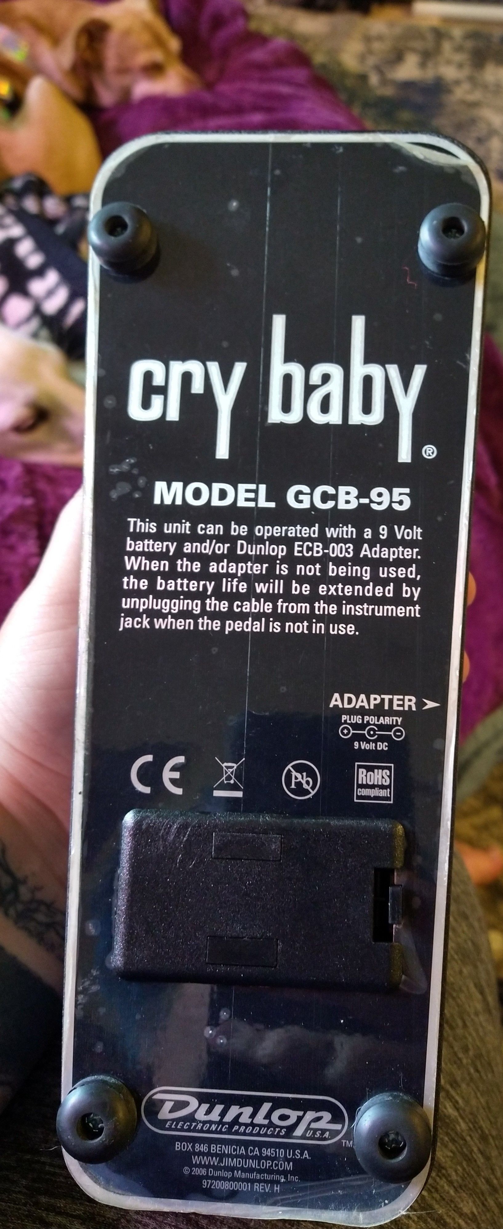 Dunlop GCB95 Cry Baby Wah Wah