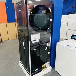 Samsung Bespoke WashTower 4.6Cu/7.4Cu Gas Dryer-1YR Warranty