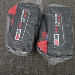 MILWAUKEE M18 2 BATTERIES 5.0AH $100 EACH 