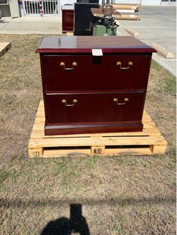Red Mahogany cabinets with lock