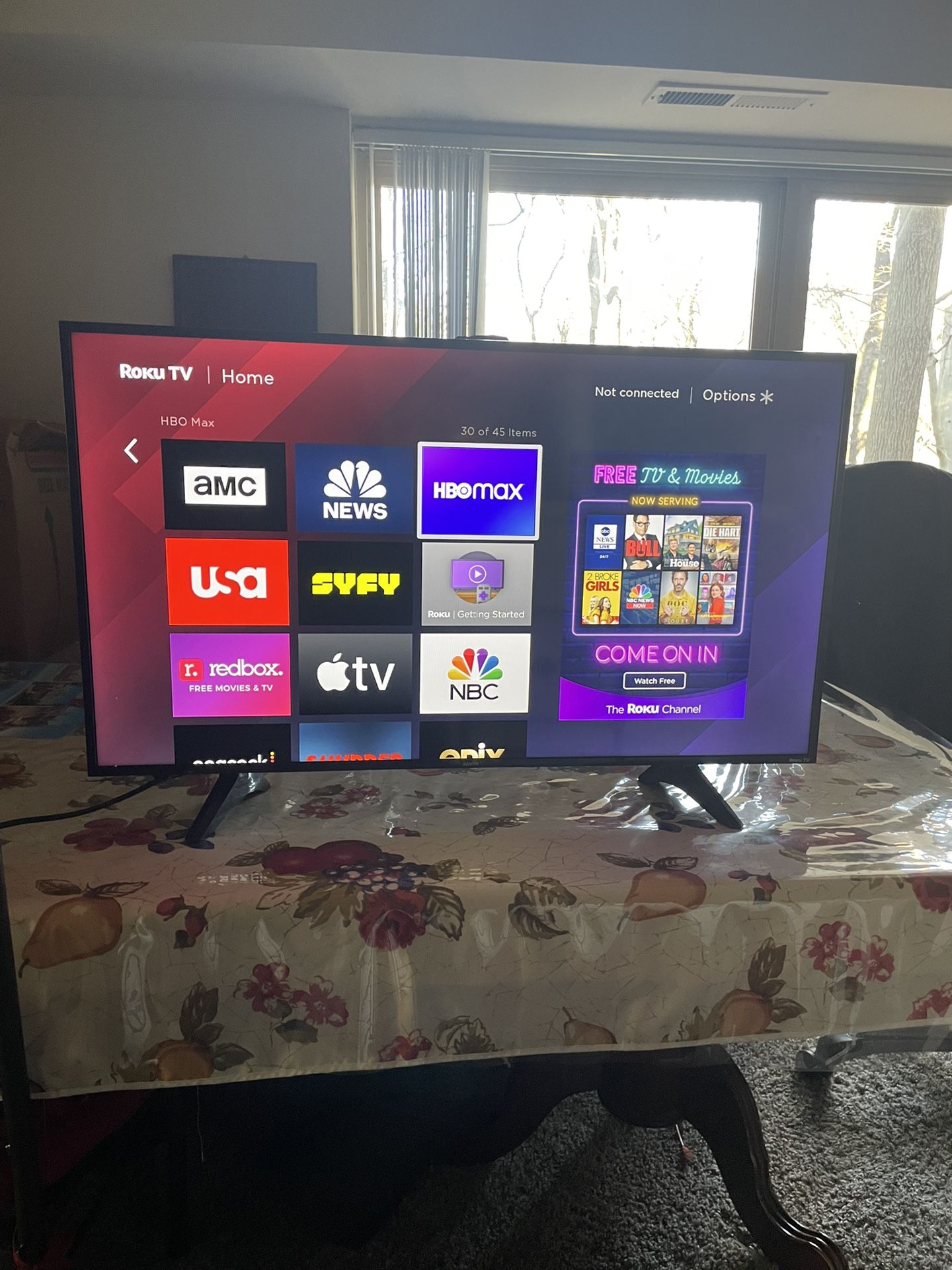 40 Inch Smart Roku TV for Sale ! Remote & Batteries Included 