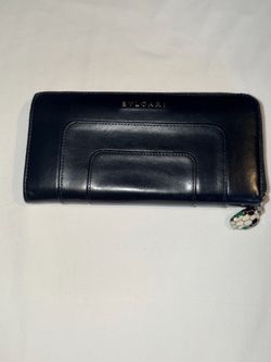Bulgari black serpenti forever l zip wallet