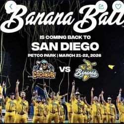 Banana Ball Ticket Petco Park 3/22 Gallagher Square