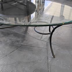 Coffee Table Glass And Metal