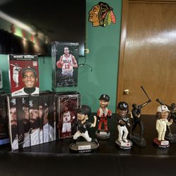 Chicago Bulls Chicago White Sox Bobbleheads and Statues 