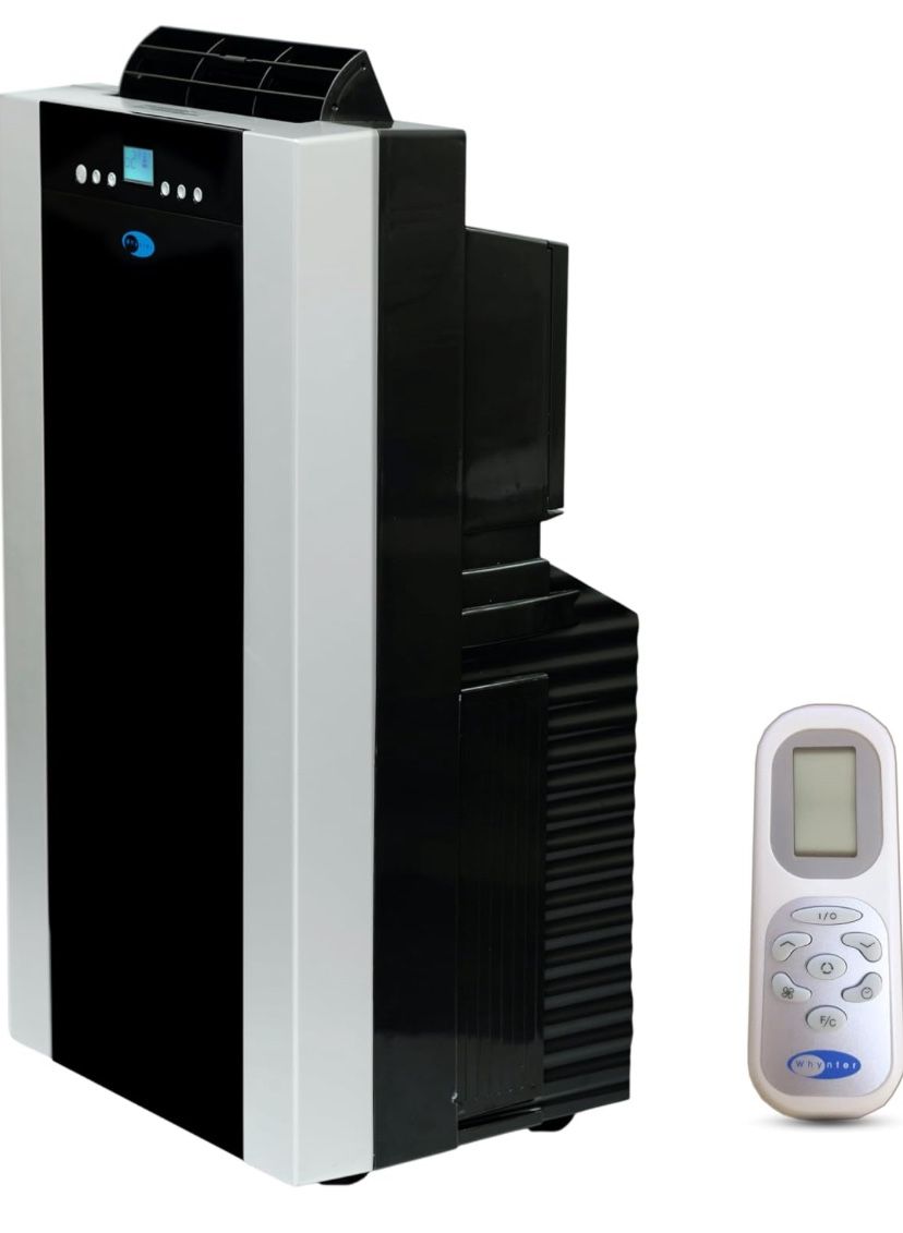 Whynter Portable Air Conditioner 14,000 BTU with Dual Hose Dehumidifier & Cooling Fan for 500 Sq Ft Rooms, Includes AC Unit Window Kit, ARC-14S @1000
