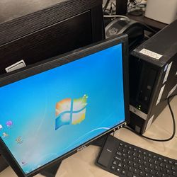 Pc Desktop With Monitor, keyboard And Mouse Good Condition