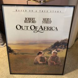 Out of Africa Movie Poster Framed – Robert Redford Meryl Streep – 28x22