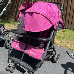 electric wagon stroller Anthem2 Deluxe 5-Point Stroller Wagon in Electric Silver