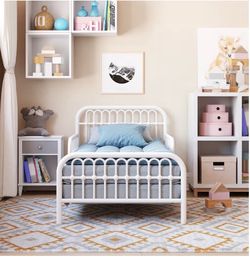 Two Matching White Toddler Beds With Mattresses (Optional Bedding)