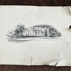 The White House Print by Ernest L Daly