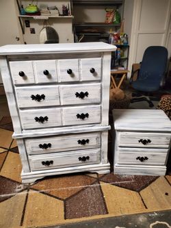Chest of drawers and nightstand