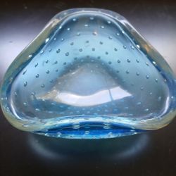 Vintage Handcrafted Murano Italy Ashtray 