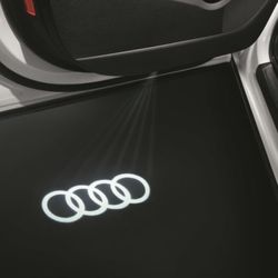 For Audi LED Laser Projector Car Door Welcome Ghost Courtesy Shadow Puddle Lamp