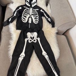skeleton kids halloween costume NEW