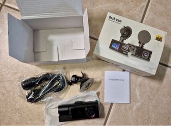 Brand New in Box Dash Cam Front & Rear