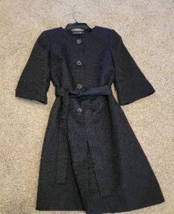 KASPER Black Coat, Size 4 (Small)🧥