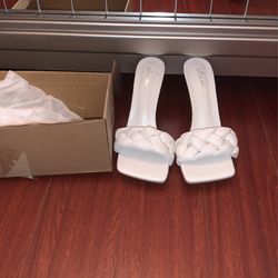White Heels Size 9