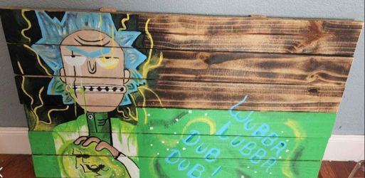 Rick & morty picture decor $75