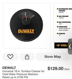 Universal 18 in. Surface Cleaner for Cold Water Pressure Washers Rated up to 3700 PSI