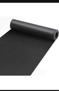New 4x65 feet Garage Floor Mat, 1.5mm Thickened, Herringbone Shape Plate PVC Rubber Motorcycle Mat, Non- Slip Floor Protector for Garage Warehouse Tra