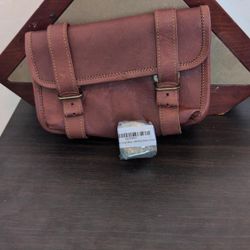 Vintage Genuine  Leather Buckle Bag