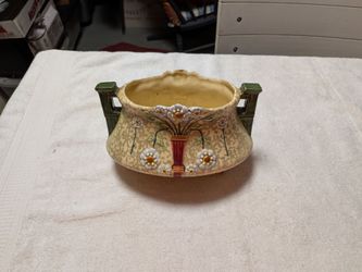 Vintage Royal Dux Bohemia Art Nouveau Vase Planter - Model 11054