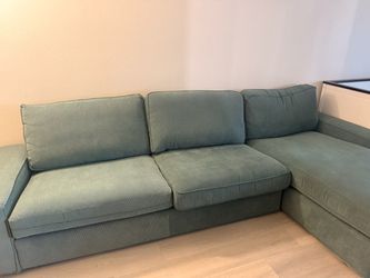 Green Sectional Sofa with Chaise