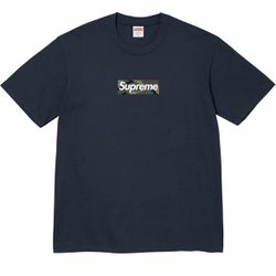 Supreme Box Logo T-shirt Size XL Navy