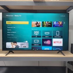 HISENSE  50" SMART TV LED 4K ROKU TV GREAT PICTURE QUALITY GUARANTEED 🔥💯🖥🔥💯🖥 